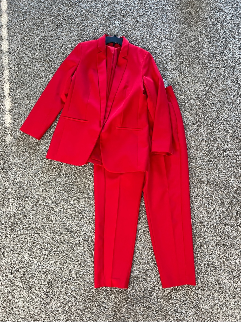 Express Women’s Bright Red Two-Piece Suit Jacket & Pants